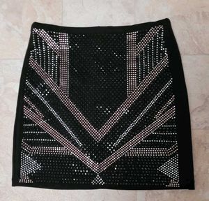 h&amp;m rhinestone Crystal Party skirt