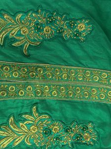 Green Embroidered Kurta Set