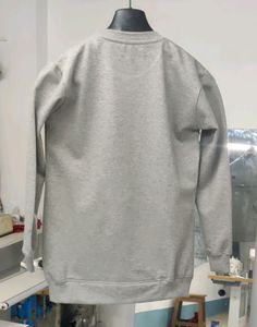 Big Pocket Grey Color Fleece Sweatshirt