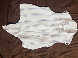sleeveless striped shirt Jacket