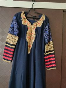 Blue Pink Anarkali