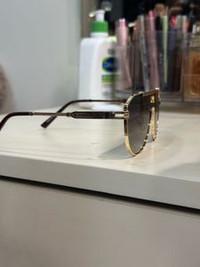 Louis Vuitton Gold Monogram Pilot Sunglasses