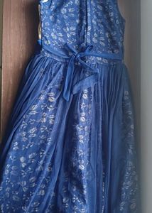 Elegant Blue Women&#39;s Ethnic Dress