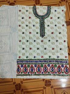 Kachi Work Kurti