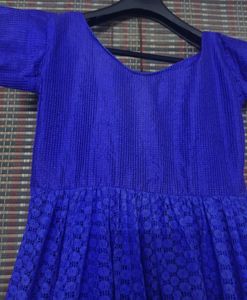 Royal Blue Flared Anarkali Kurta