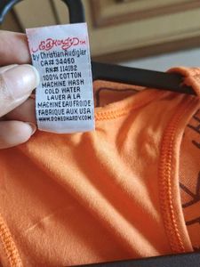 TBack Orange Ed Hardy Print