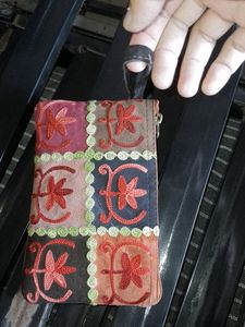 Pouch Bag Cum Purse With Single Zip