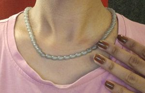 Beaded Necklace Combo Set of 3 Amber, Green, Clear