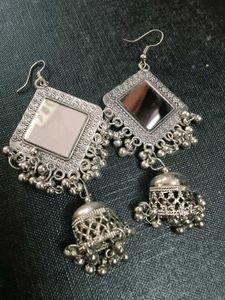 Silver Tone Fashion Earrings