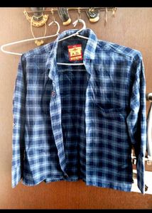 BIG SALE  Checked Blue Shirt