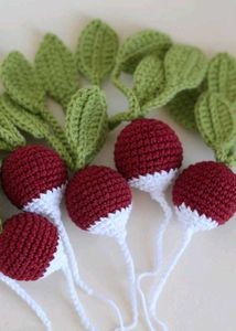 handmade crochet vegetables