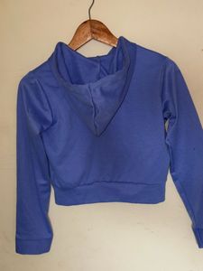 Blue Zip-Up Hoodie Xs