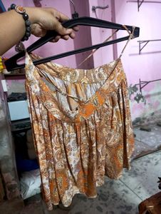 Paisley Print Halter Top