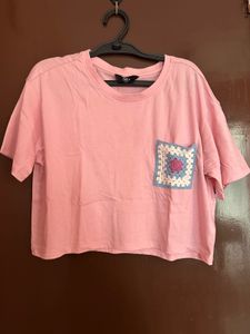 Max Crop Pink Tshirt