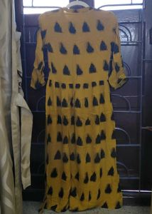 Gorgeous Mustard Coloured Ethnic Dress