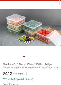 Pack Of 6 Plastic White 1800 Ml