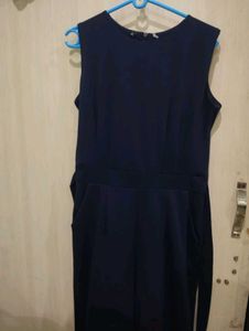 Blue Jumpsuit With Pockets