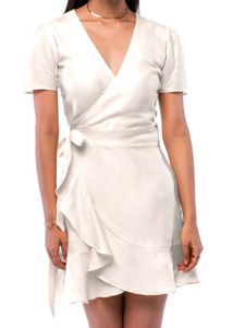 White Wrap Dress