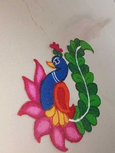 Ready Made Rangoli Peacock🦚🦚