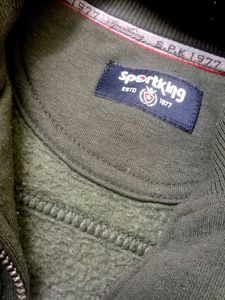SPORTKING Olive Green Varsity Jacket