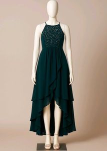 Elegant Teal Maxi Dress