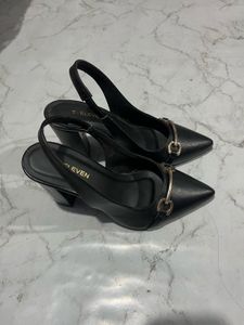 Elegant Black Slingback Heels