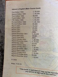 Class 10th English MCB and History Textbook