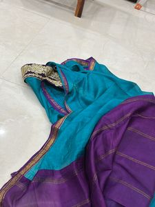 Saree With Lace On Border