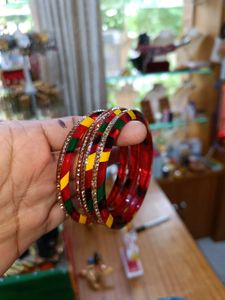 Colorful Bangle Set Lac Bangles