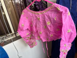 Pink &amp; Blue Salwar Suit