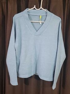 Dressberry Blue Solid Pullover