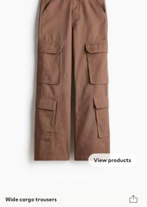 H&m wide cargo trousers