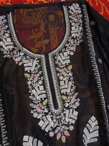 Embroidered Black Kurti