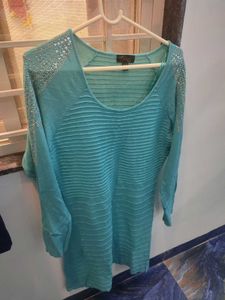 Stylish Blue sweater dress