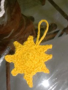 Crochet Sun Ornament