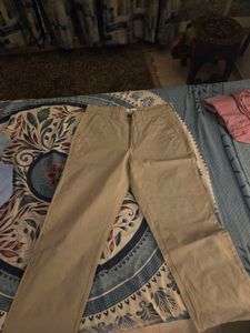 Khaki Straight Leg Pants