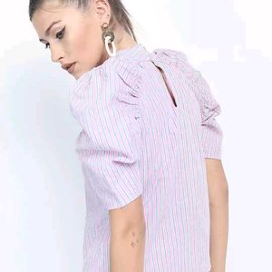 Pure Cotton Puff Sleeve Top