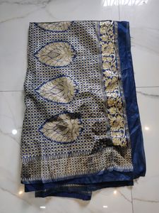 So Elegant Navy Blue Saree