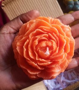 Orange Rose Candle