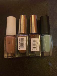 Miniso And W Nail Polish Bundle - 4 Unique Colors!