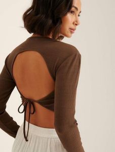 Open-Back Ribbed Top