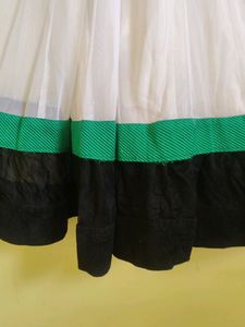 White Anarkali