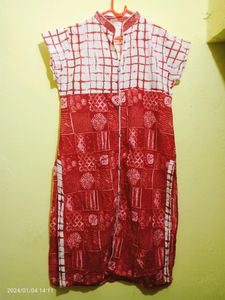 Rust Colour Kurti (Pure Cotton )