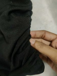 One-shoulder Black Top