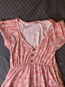 Floral Pink Tiered Sundress