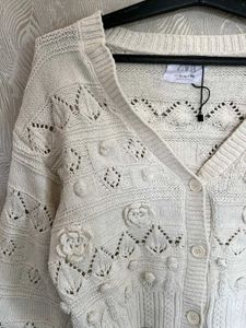 rose texture Cardigan