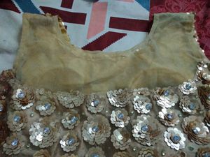 Brand New Golden Sequence Blouse