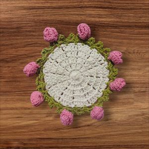 Viral Rose Tea Coasters