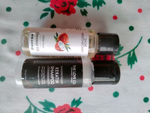 Keratin Shampoo & Coconut Oil Combo