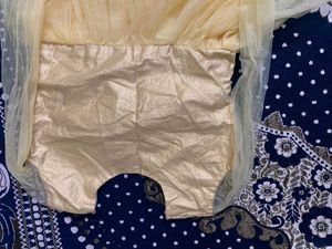 Elegant Gold Embroidered Dress